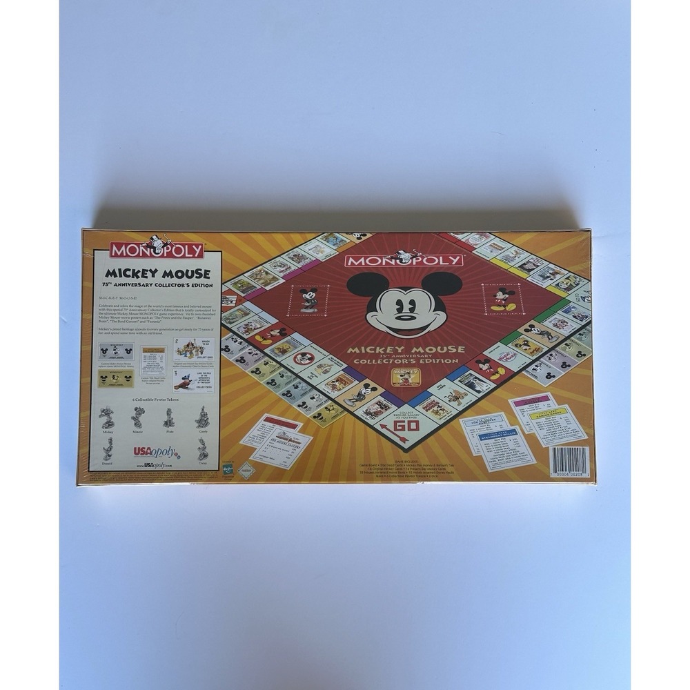 Monopoly: Mickey Mouse 75th Anniversary Collector's Edition board game - Picture 2 of 2